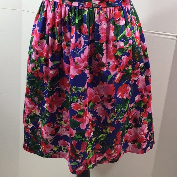 Milly Design Nation floral fit and flare dress 2 - Picture 4 of 13